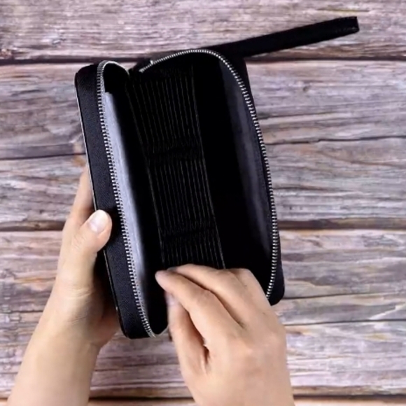 ANDOILT Genuine Leather Wallet for Women Men RFID Blocking Credit Card Holder - Picture 13 of 15